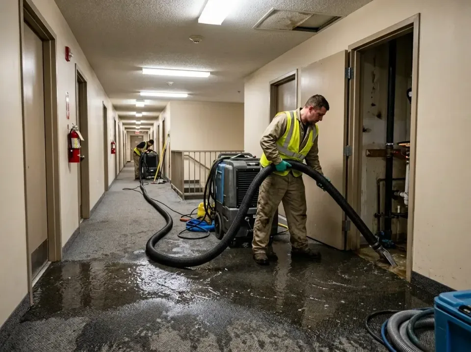 multi-unit-apartment-hallway-f-005 — frequently asked questions, Emergency Burst Pipe Water Extraction & Removal in Ridge Ma…